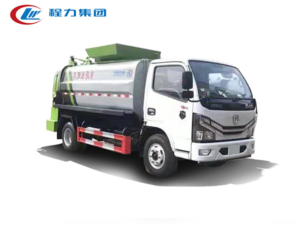 國(guó)六東風(fēng)多利卡方罐餐廚垃圾車